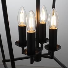 Panama Steel 4 Light Pendant
